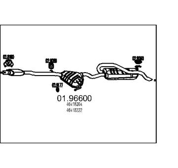 Zadní tlumič výfuku MTS 01.96600
