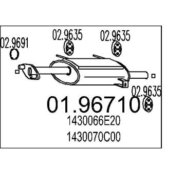 Zadní tlumič výfuku MTS 01.96710