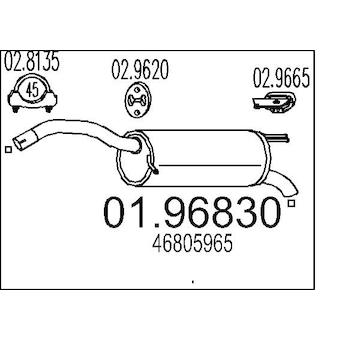 Zadní tlumič výfuku MTS 01.96830