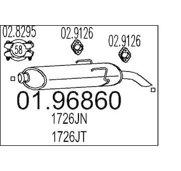 Zadní tlumič výfuku MTS 01.96860