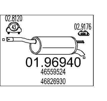 Zadní tlumič výfuku MTS 01.96940