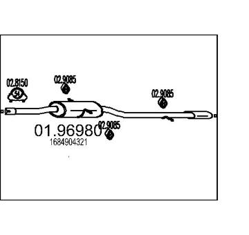Zadní tlumič výfuku MTS 01.96980