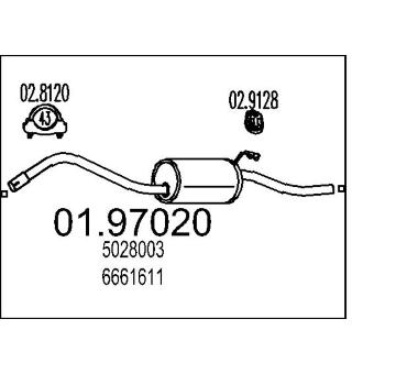 Zadní tlumič výfuku MTS 01.97020
