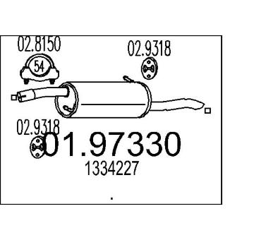 Zadní tlumič výfuku MTS 01.97330