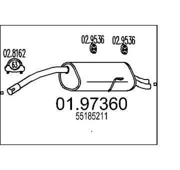 Zadní tlumič výfuku MTS 01.97360