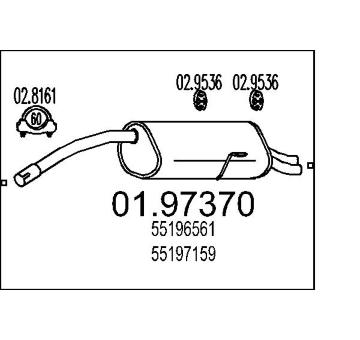 Zadní tlumič výfuku MTS 01.97370