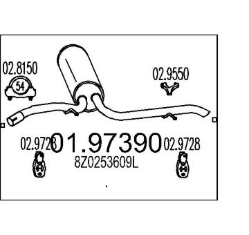 Zadni tlumic vyfuku MTS 01.97390