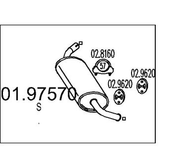 Zadní tlumič výfuku MTS 01.97570