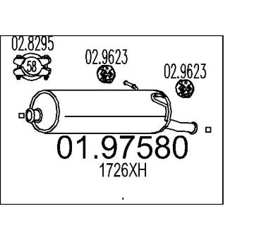 Zadní tlumič výfuku MTS 01.97580