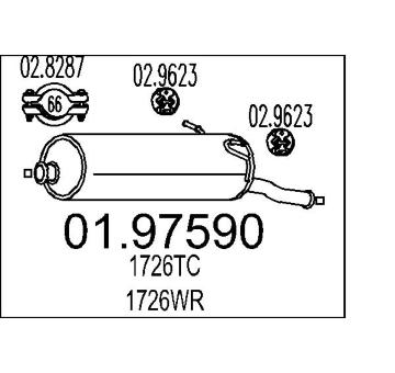 Zadní tlumič výfuku MTS 01.97590