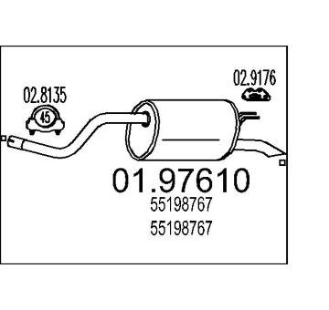 Zadní tlumič výfuku MTS 01.97610