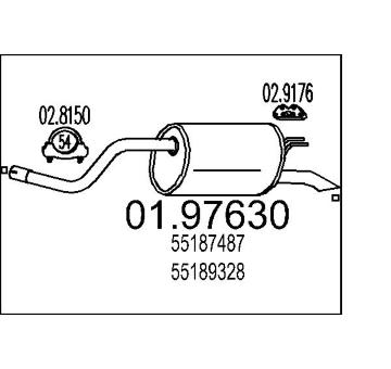 Zadni tlumic vyfuku MTS 01.97630