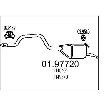 Zadní tlumič výfuku MTS 01.97720