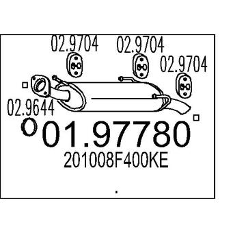 Zadni tlumic vyfuku MTS 01.97780