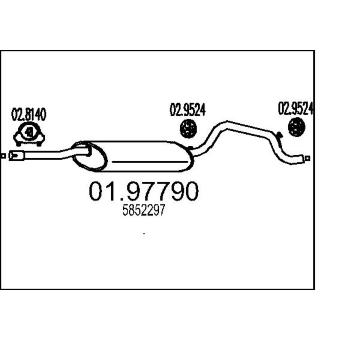 Zadni tlumic vyfuku MTS 01.97790