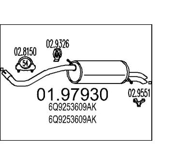 Zadní tlumič výfuku MTS 01.97930