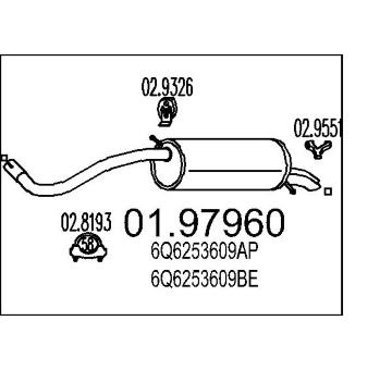 Zadní tlumič výfuku MTS 01.97960