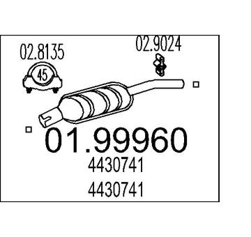 Koncový tlmič výfuku MTS 01.99960