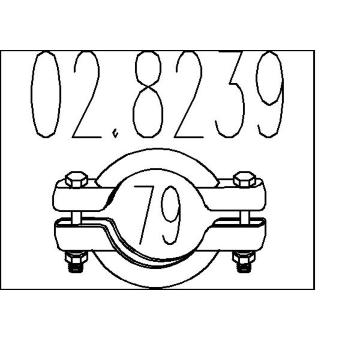 Spojovací trubky, výfukový systém MTS 02.8239