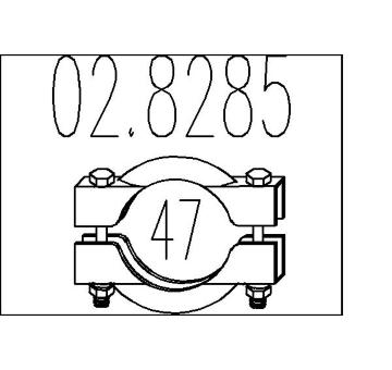 Spojovací trubky, výfukový systém MTS 02.8285