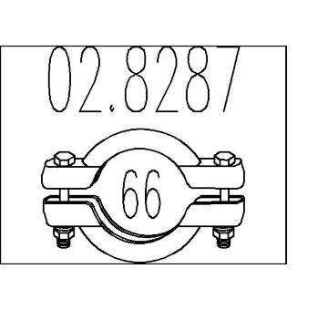Spojovací trubky, výfukový systém MTS 02.8287