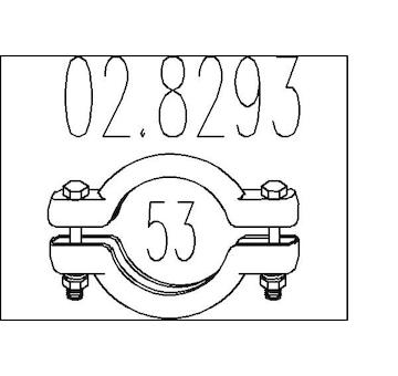 Spojovací trubky, výfukový systém MTS 02.8293