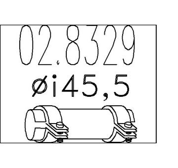 Spojovací trubky, výfukový systém MTS 02.8329