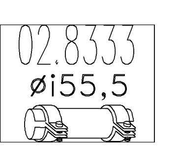 Spojovací trubky, výfukový systém MTS 02.8333