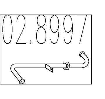 Spojovací trubky, výfukový systém MTS 02.8997