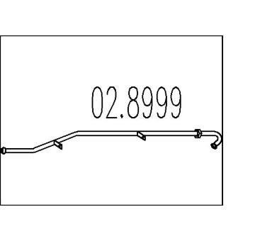 Spojovací trubky, výfukový systém MTS 02.8999