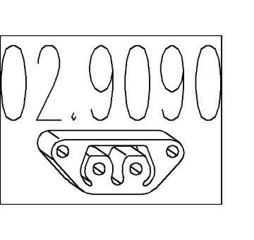 Zarážka, tlumič výfuku MTS 02.9090