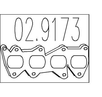 Těsnění, výfuková trubka MTS 02.9173