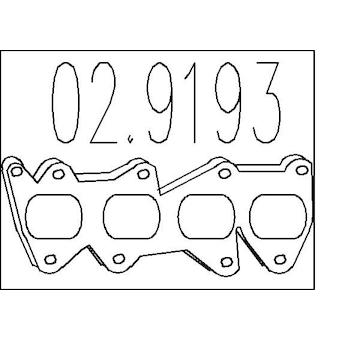 Těsnění, výfuková trubka MTS 02.9193