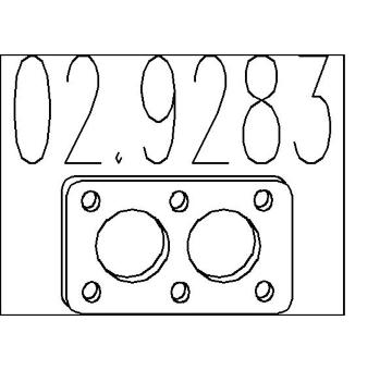 Těsnění, výfuková trubka MTS 02.9283