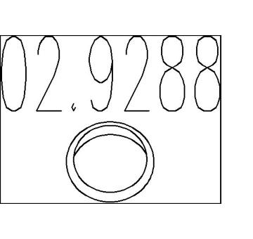 Těsnicí kroužek, výfuková trubka MTS 02.9288