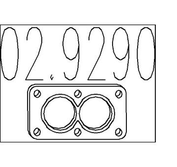 Těsnění, výfuková trubka MTS 02.9290