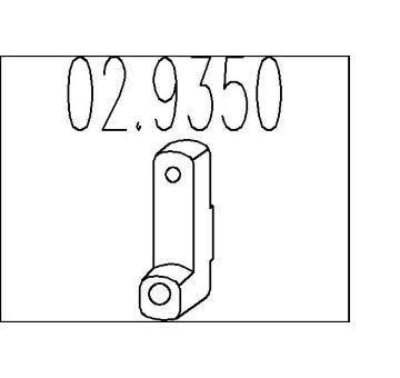 Zarážka, tlumič výfuku MTS 02.9350