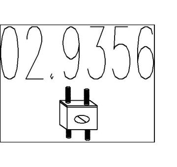 Zarážka, tlumič výfuku MTS 02.9356