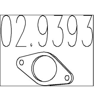 Těsnění, výfuková trubka MTS 02.9393