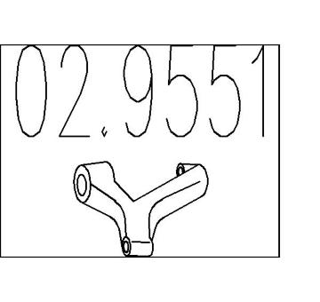 Zarážka, tlumič výfuku MTS 02.9551