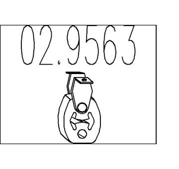 Zarážka, tlumič výfuku MTS 02.9563