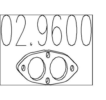 Těsnění, výfuková trubka MTS 02.9600