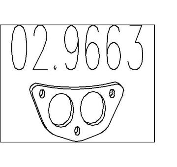 Těsnění, výfuková trubka MTS 02.9663