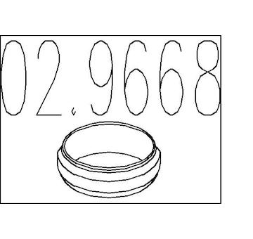 Těsnicí kroužek, výfuková trubka MTS 02.9668
