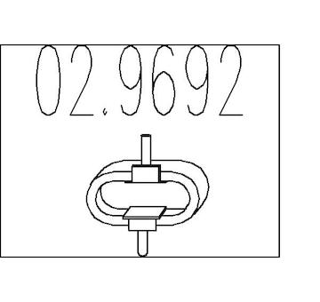 Zarážka, tlumič výfuku MTS 02.9692