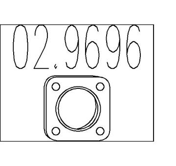 Těsnění, výfuková trubka MTS 02.9696