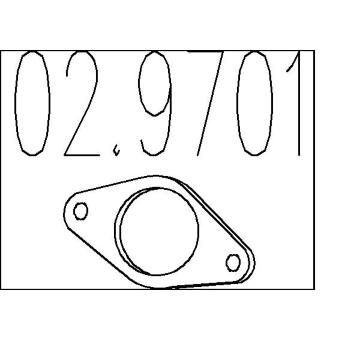 Těsnění, výfuková trubka MTS 02.9701