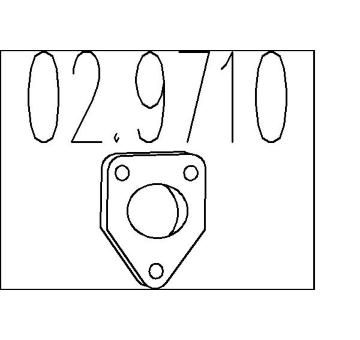 Těsnění, výfuková trubka MTS 02.9710