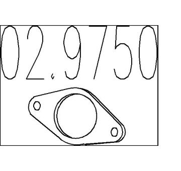 Těsnění, výfuková trubka MTS 02.9750