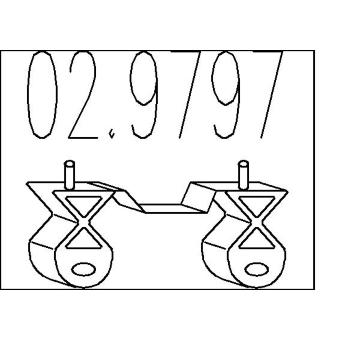 Zarážka, tlumič výfuku MTS 02.9797